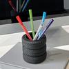 Настольный органайзер в форме стопки шин, Креативный держатель для ручек, Органайзер для канцелярских принадлежностей, Держатель для кистей для макияжа, Декор для стола студента