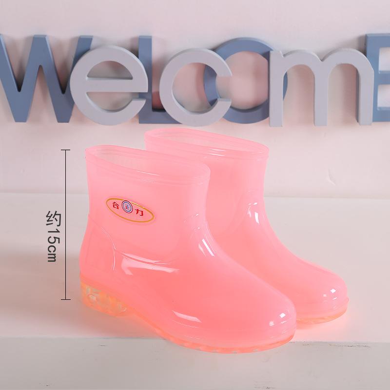 Длинные резиновые сапоги женские модные дождевые туфли женские взрослые без подкладки с высоким голенищем водонепроницаемые туфли быстросохнущие резиновые туфли лето