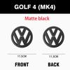 GJWPC1 For VW Volkswagen Jetta MK5 Golf 1set Glossy Car Front Grill Badge Emblem Stickers Car Logo Accessories For Volkswagen MK6 MK4 M
