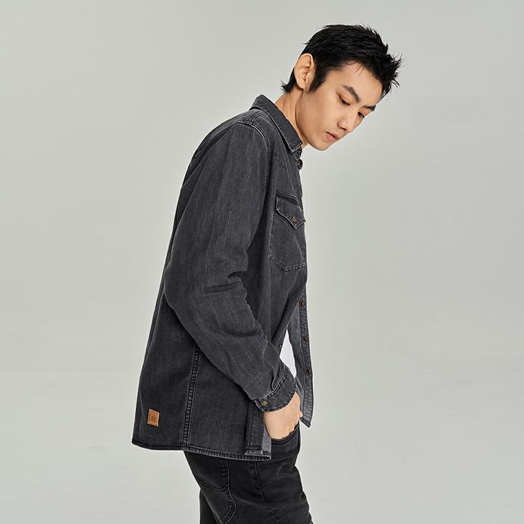Lee Однотонная джинсовая рубашка-поло мужская tops LMT006304100342A03941