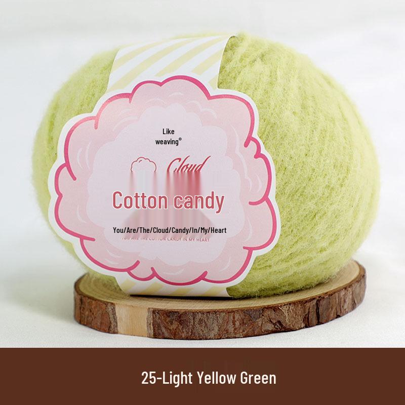 Пряжа для вязания крючком Cloud Candy Dopamine Camel Wool для DIY-вязания и изготовления милых кукол