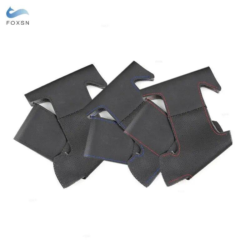 Чехол на руль с ручной оплеткой для Toyota Vios Mark 2 Corolla 2000-04, для Lexus GS430 GS300 2004, перфорированная кожа из микрофибры