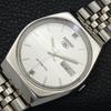 GENUINE VINTAGE SEIKO 5 AUTOMATIC 6309A JAPAN MENS SILVER DIAL WATCH A701655-5 R206c-a701655