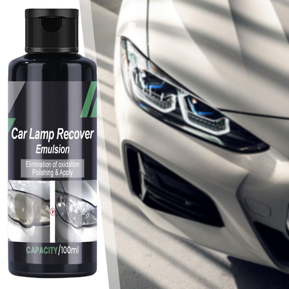 30/100ml Car Lamp Recover Emulsion Car Lamp Recovery Emulsion Auto Lens Restorer Cleaner Prevents Yellowing Removes Oxidation