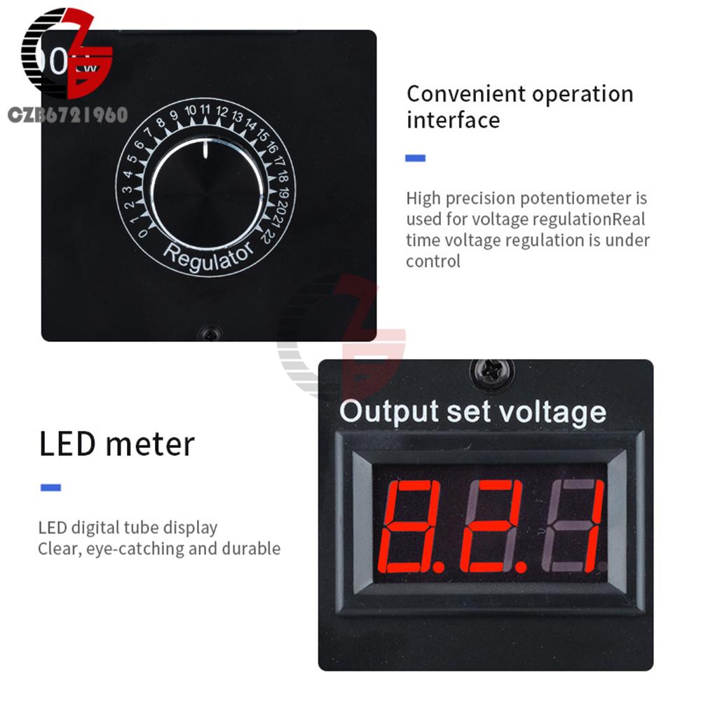 10000W AC 220V Electrical Voltage Regulator Controller Converter Regulator Transformer Variable Voltage dimmer Speed Controller