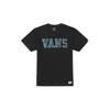 Vans Красочный пуловер с вышитым логотипом алфавита, футболка с круглым вырезом и короткими рукавами, топы унисекс, черный VN0A7S5XBLK