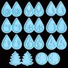 Making Tools Dangle UV Epoxy Earrings Resin Mold Merry Christmas Resin Silicone Mould Pendant Molds