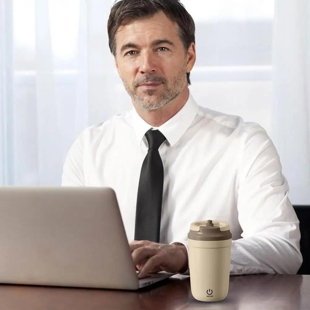 Electric Self Stirring Coffee Mug Stainless Steel Tumbler Water Cup Automatic Mixing Cup Office