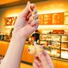 Cute Kapybara Toys Creative Pull String Flying Kapybara Bag Pendant Car Keychain Pendant Decompression Kapybara Doll Keychain