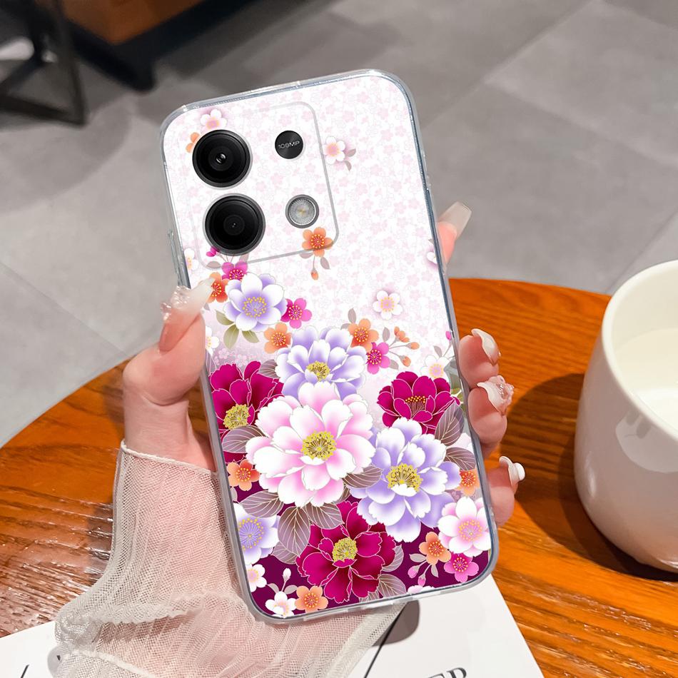 Чехол для телефона Redmi Note 13 Pro Plus, Чернильная живопись, Прозрачный, Мягкий, Тонкий, Силиконовый, Противоударный, Задняя крышка для Redmi Note13 13Pro+