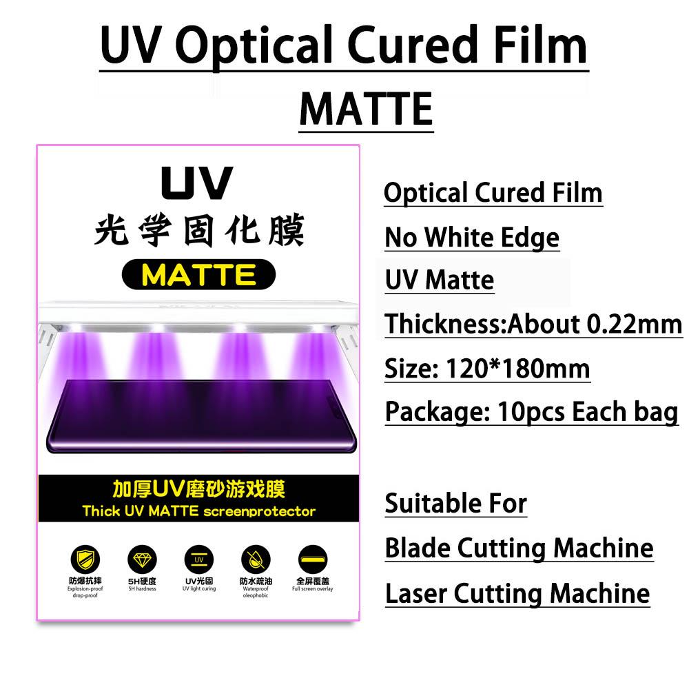 10/20/50Pcs UV Cured HD Thickness Matte Privacy Smart Phone Screen Protector Movies for Hydrogel Film Cutter Plotter Machine 1