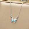 Титановая сталь Цирконий Бабочка Подвеска Ожерелье - Простой и Универсальный Аксессуар на Ключицы