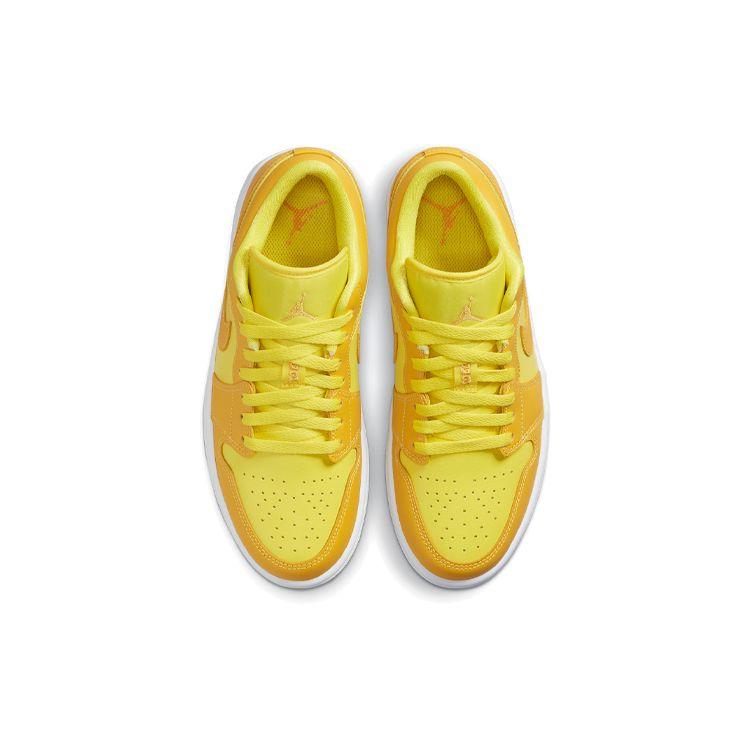 Air Jordan 1 Low Yellow Strike Women Sneakers White Pollen DC0774-700