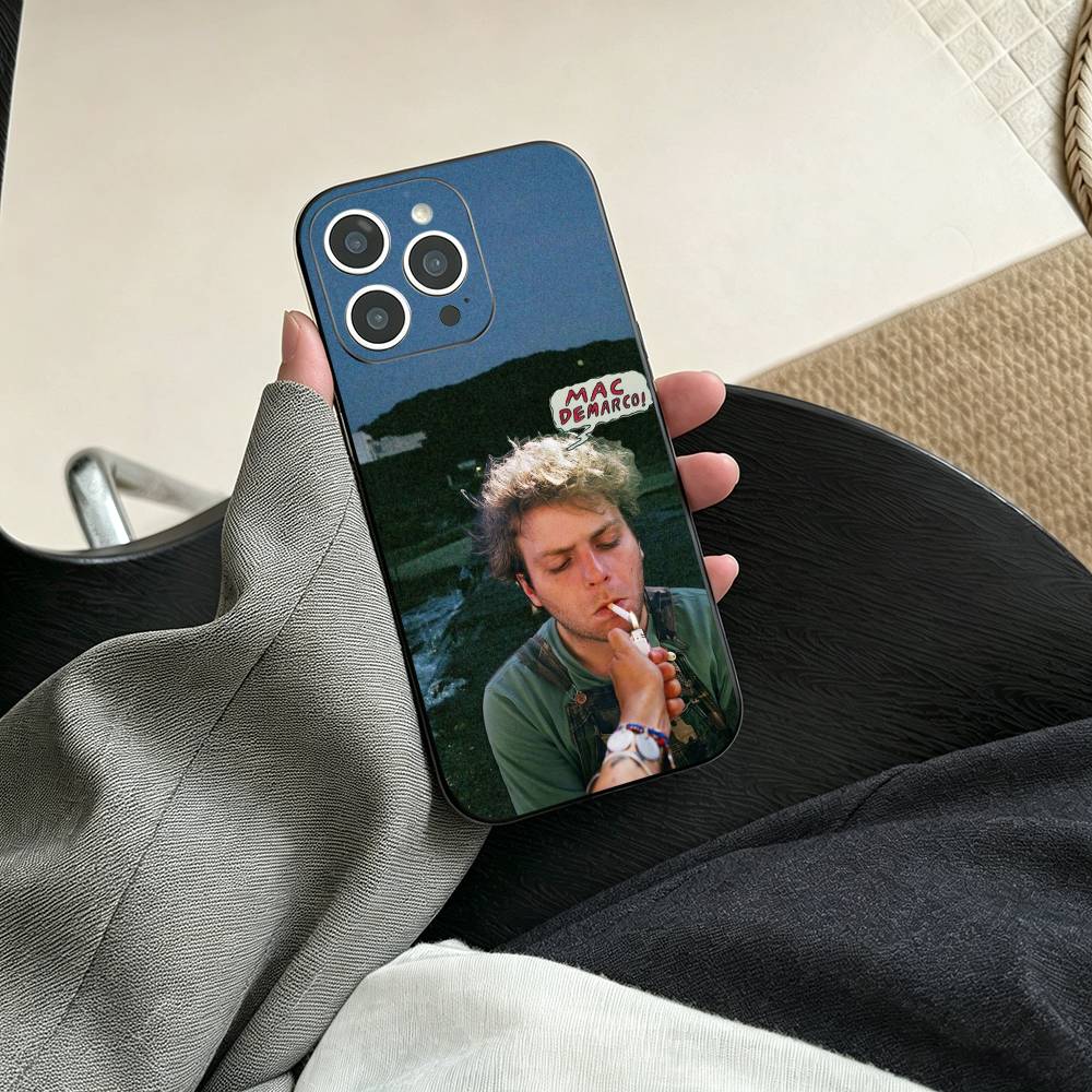 Чехол для телефона Mac D-DeMarco Singer для iPhone 17, 16, 15, 14, 13, 12, 11 Plus, Pro Max, Другие Мягкий черный чехол