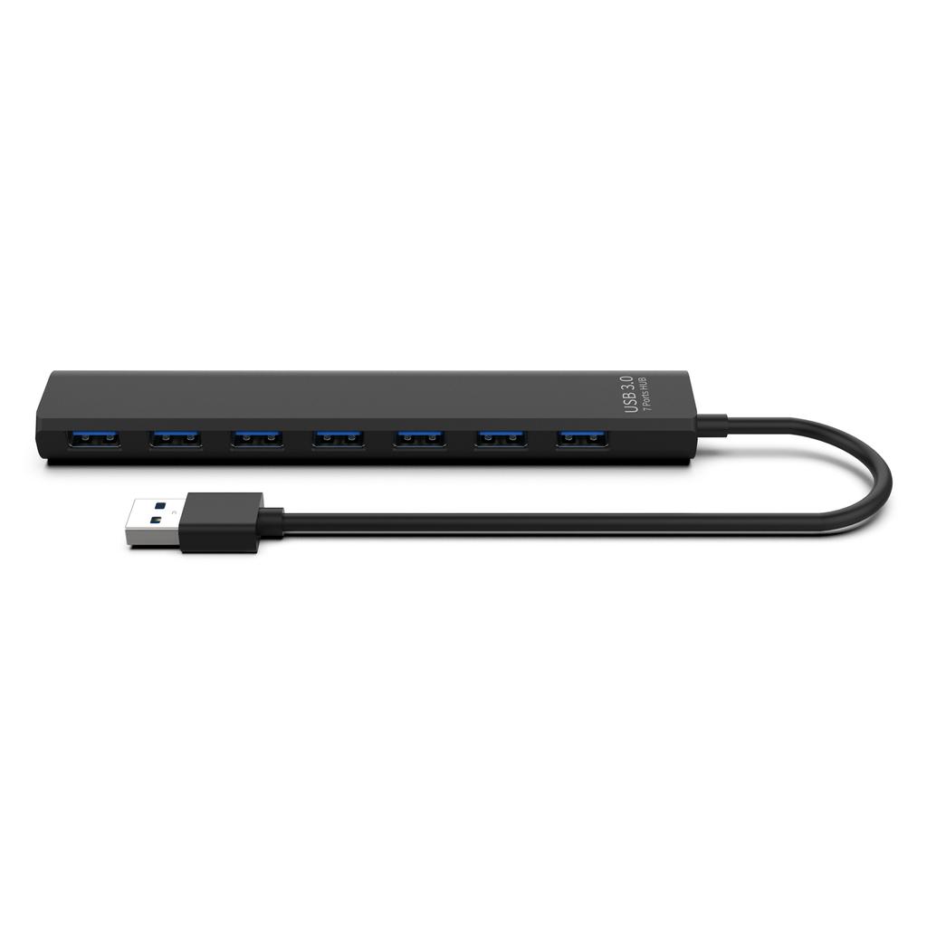 7-портовый разветвитель USB 3.0/2.0 HUB, высокоскоростной разделитель USB3.0 до 5 Гбит/с Передача данных USB HUB
