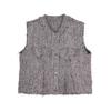 JNBY Autumn 2024 Collarless Sleeveless Vest