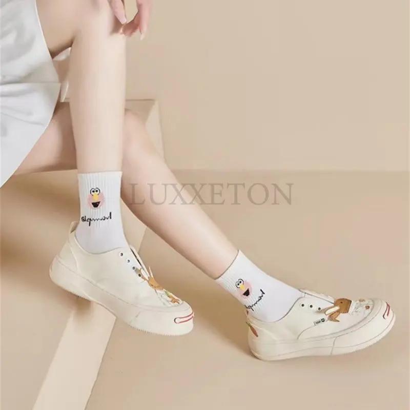 Summer Canvas Shoes Women Casual Walking Flats Slip-on Woman Vulcanize Shoe Ladies Comfortable Jogging Footwear Zapatos De Mujer