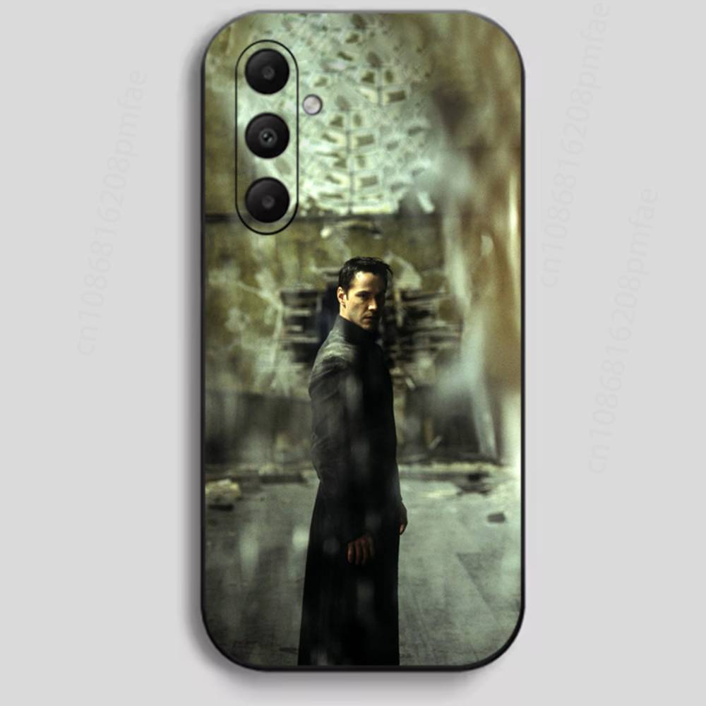 Чехол для телефона M-Matrix Movie для Samsung Galaxy A13, 21s, 22, 31, 32, 40, 52, 71, A91 Мягкий черный корпус