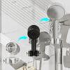 Suction Cup Shower Head Holder Angle Adjustable Strong Load-Bearing Universal Removable Wall Mount Shower Rack with Hook