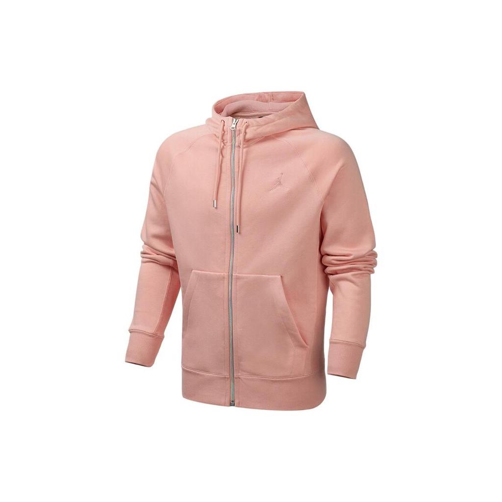 Jordan Solid Color Zip Hooded Jacket Men Jackets Pink AV2961-623