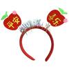 Cartoon 2025 New Year Headband Red Hairband Festive New Year Headwear Snake Year Headband  Men
