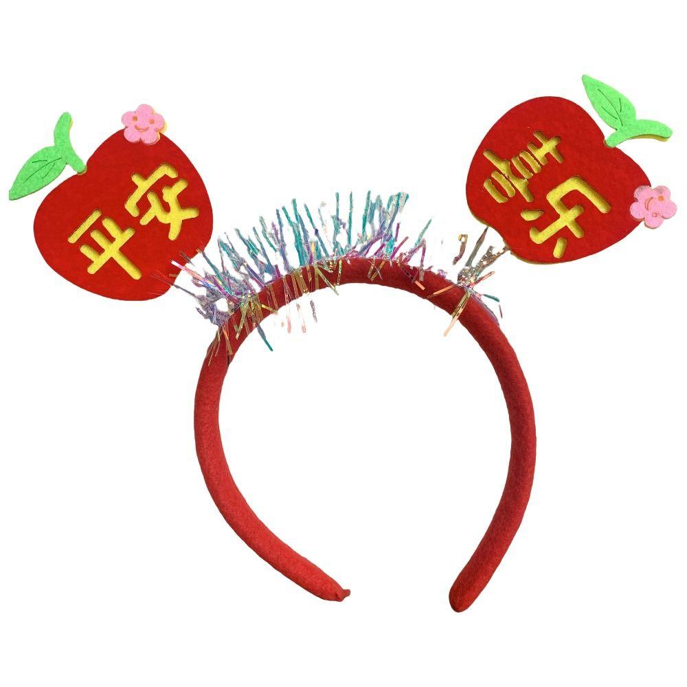 Cartoon 2025 New Year Headband Red Hairband Festive New Year Headwear Snake Year Headband  Men