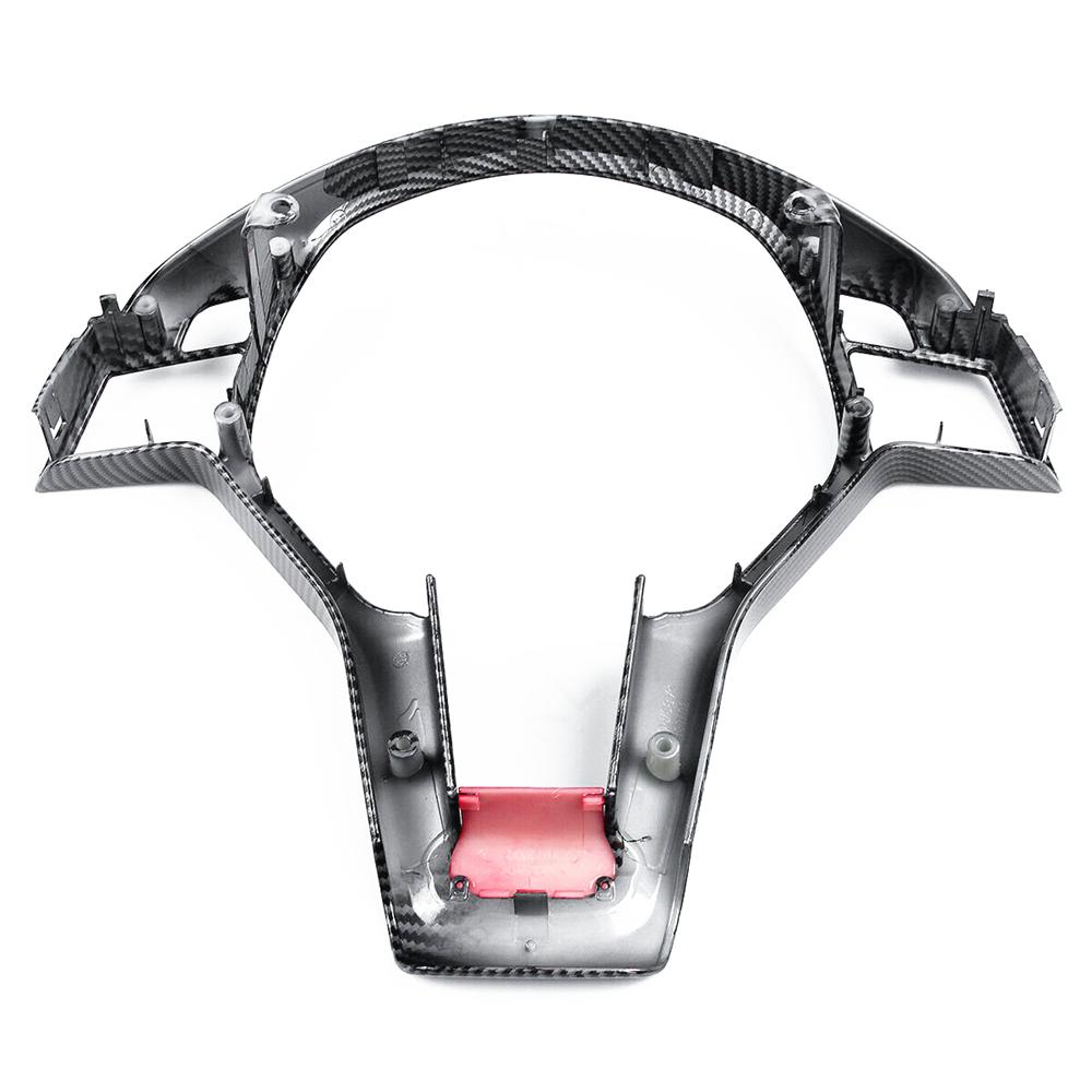 Carbon Fiber Look Steering Wheel Trim Cover For Mercedes W204 W212 AMG 2012-2014