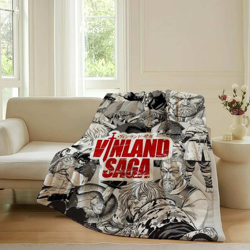 Плед Vinland Saga для дивана, офиса, кровати, самолета, путешествий, сна, чтения, отдыха, кемпинга, мягкий и теплый