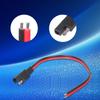 Адаптер питания SAE на 2-контактный кабель 30/100 см, 14 AWG, луженые медные жилы, совместим с системами зарядки DC12/24V