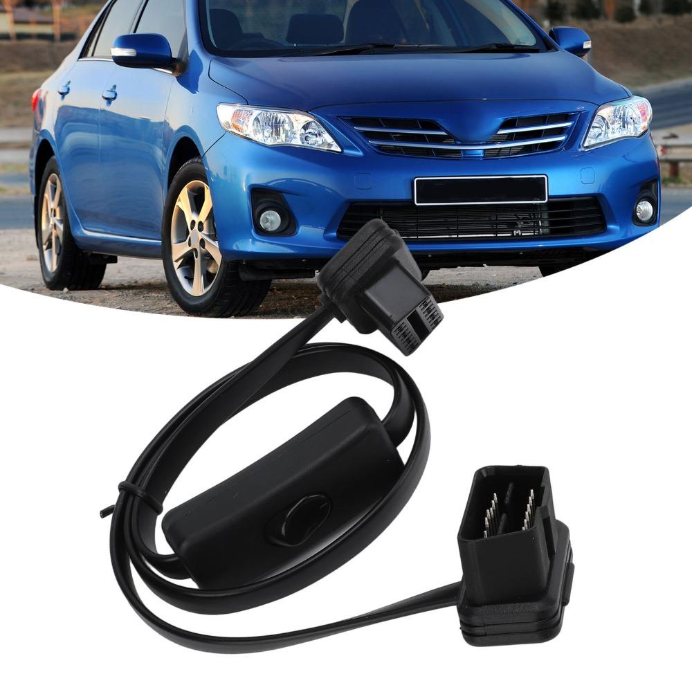 16 Pin Diagnostic Adapter Connector OBD2 Splitter Cable Vehicle Modification Debugging