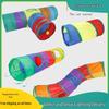 Foldable Rainbow Cat Tunnel: Interactive Cross-Border Play Tube for Cats