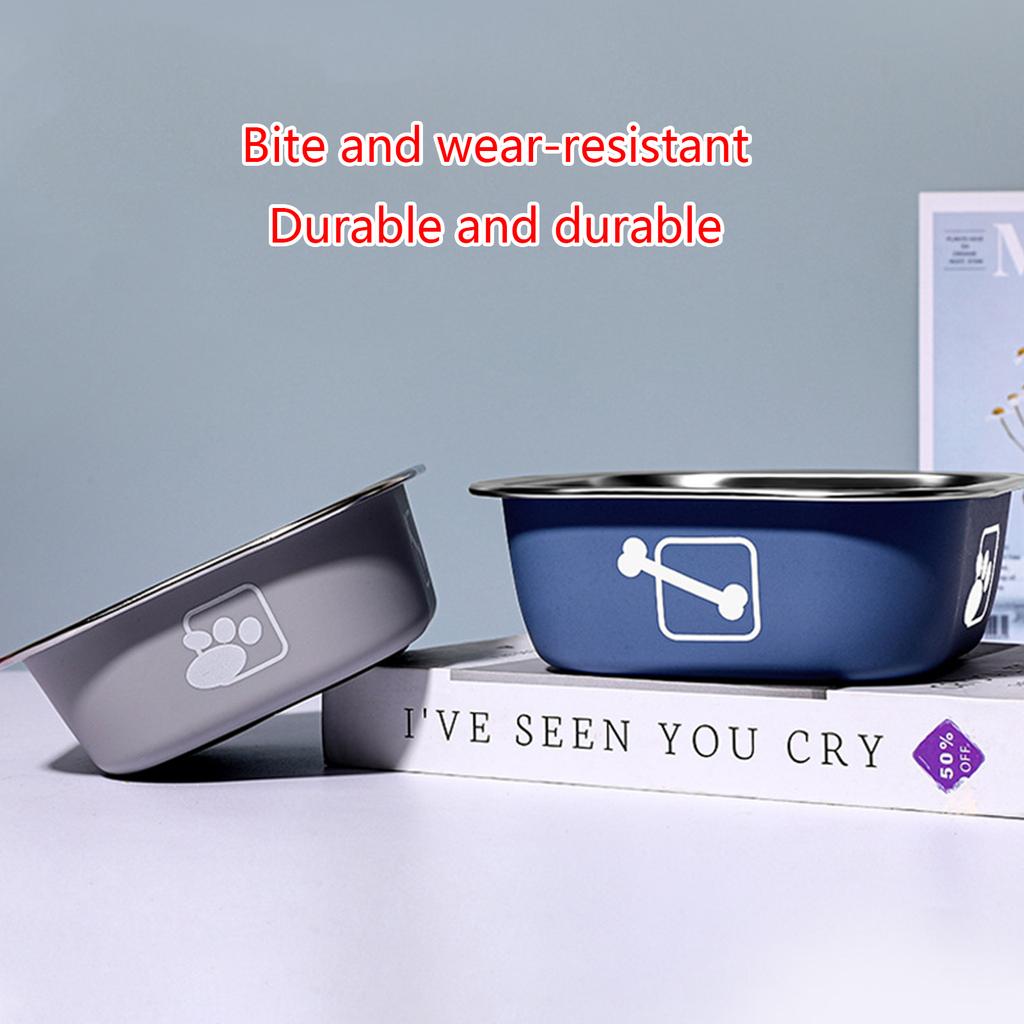 Миска для собак из нержавеющей стали, миска для кошек, миска для домашних животных, противоскользящая миска для собак, миска для кормления кошек, миска для воды для собак, портативная миска для кормления домашних животных