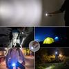 Мини-фонарик LED, перезаряжаемый через USB, супер яркий, водонепроницаемый, для улицы, маленький белый, для езды на велосипеде, кемпинга, охоты