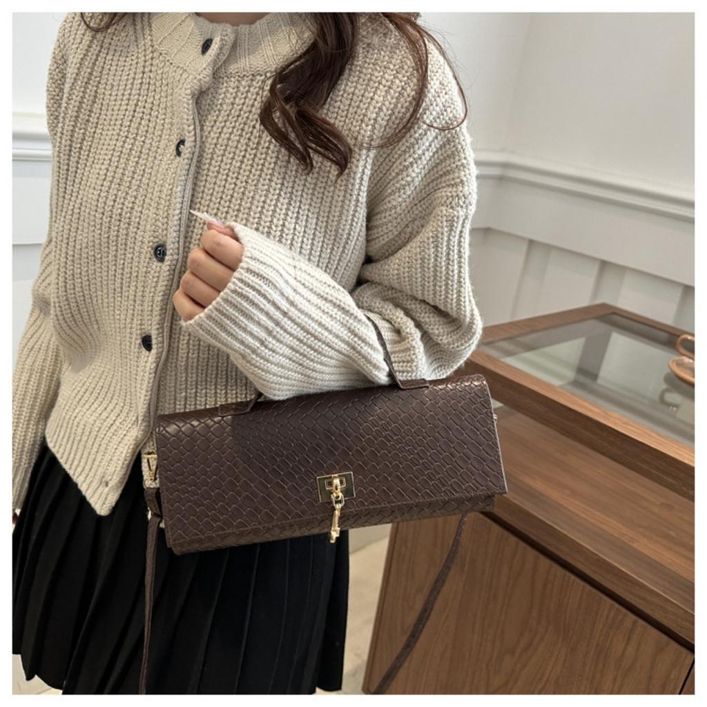 Персонализированный нишевый дизайн, повседневный западный стиль, простое на одно плечо, повседневный тренд, женская сумочка, модная маленькая квадратная сумка