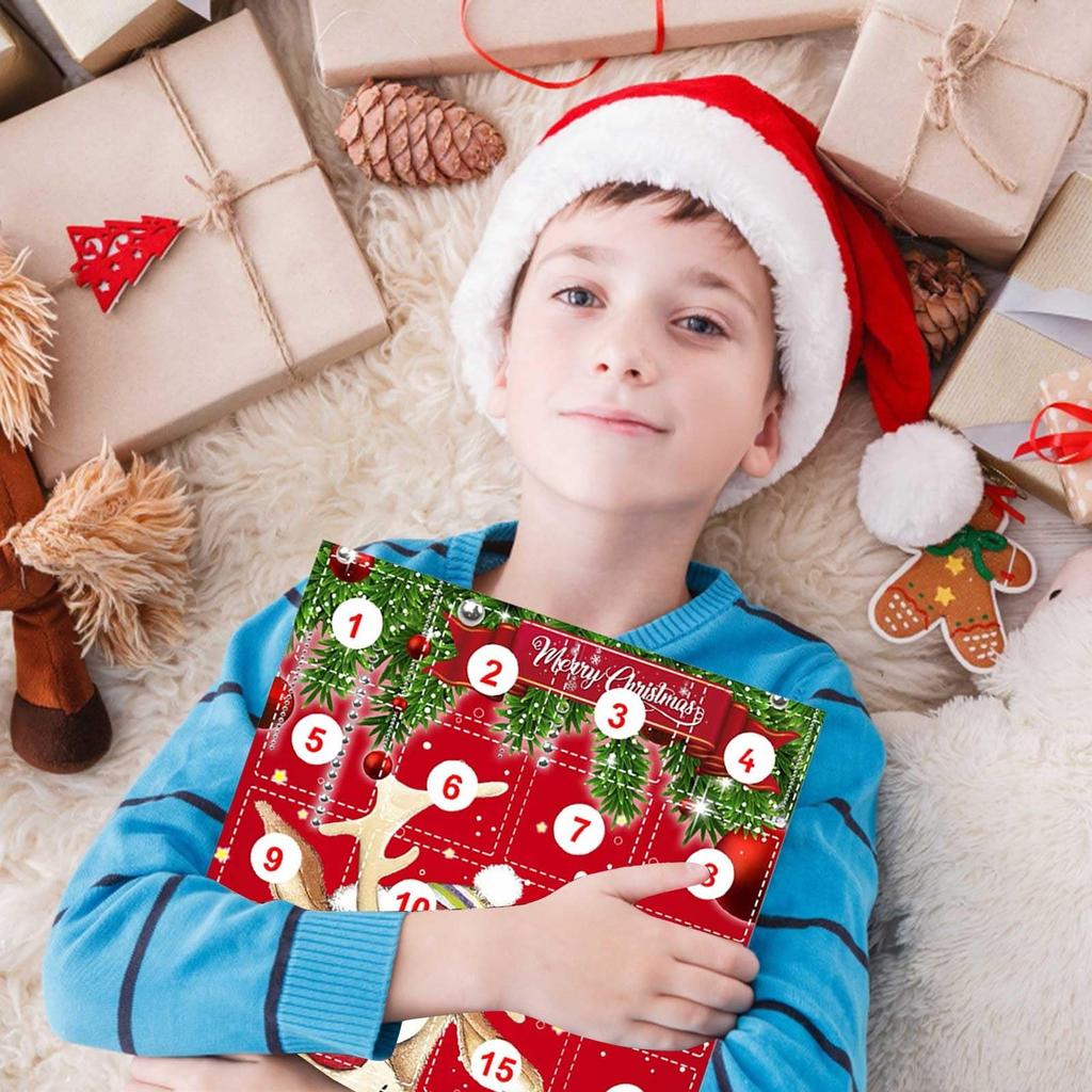 Christmas Advent Calendar Contains 24 Gifts, Christmas Cute 2D Figures Doll Advent Calendar, Christmas Countdown Calendar With Surprise Toys