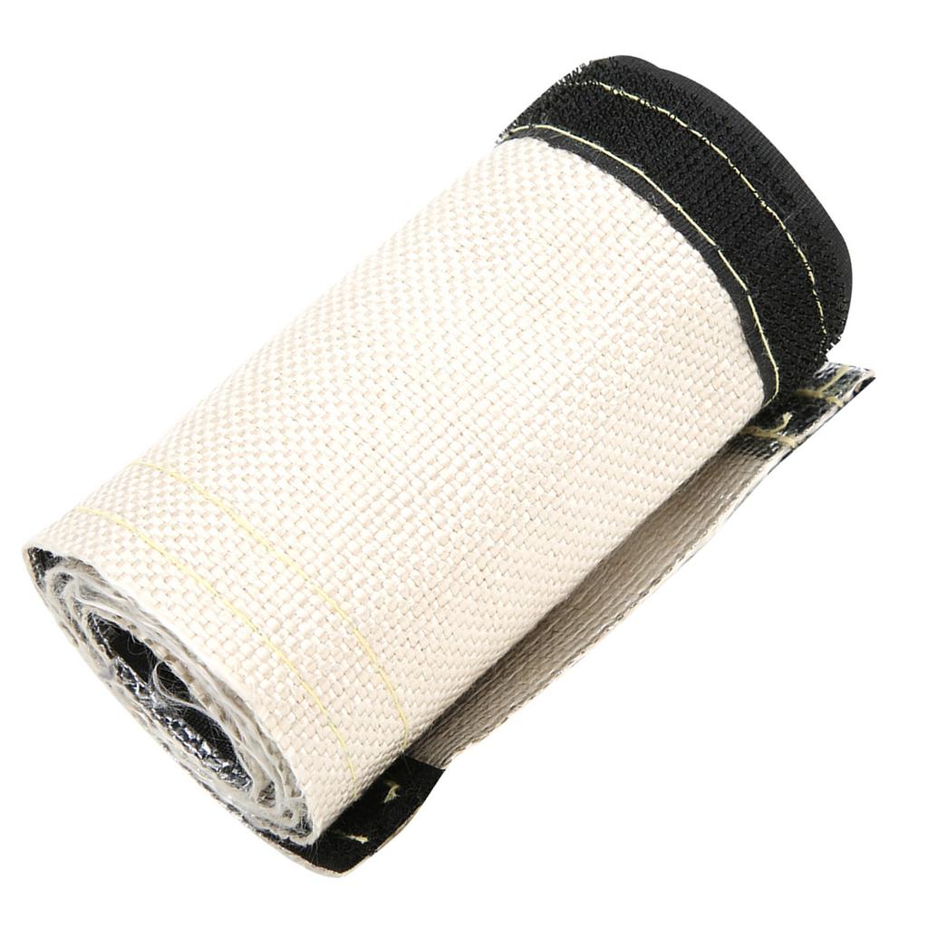 Изолированный чехол для шланга серый белый термозащитный рукав с алюминизированным внешним слоем 600x106мм