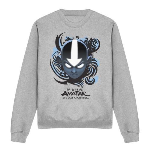 Avatar: The Last Airbender Unisex Adult Blue and Black Kanji Sweatshirt