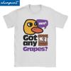 Футболка Hey Got Any Grapes для женщин унисекс, хлопковые футболки Crazy с круглым вырезом, футболка с забавной уткой, одежда с короткими рукавами, большие размеры унисекс