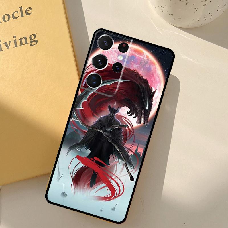 Чехол для телефона Game Bloodborne для Samsung Galaxy S24 Ultra S20 S21 S22 S23 S25 S9 S10 Plus S25 FE Защитный корпус
