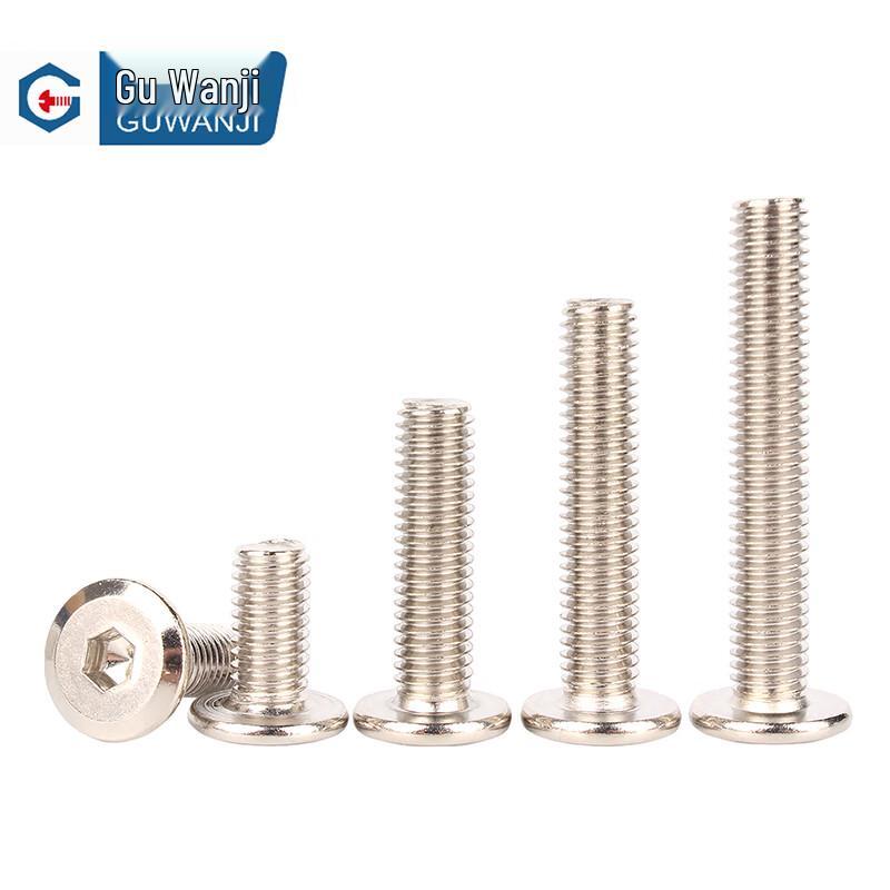 GUWANJI Никелированный шестигранный зенкованный винт