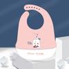 Waterproof Soft Silicone Baby Feeding Stuff Cartoon Print Adjustable Children Kids Bibs