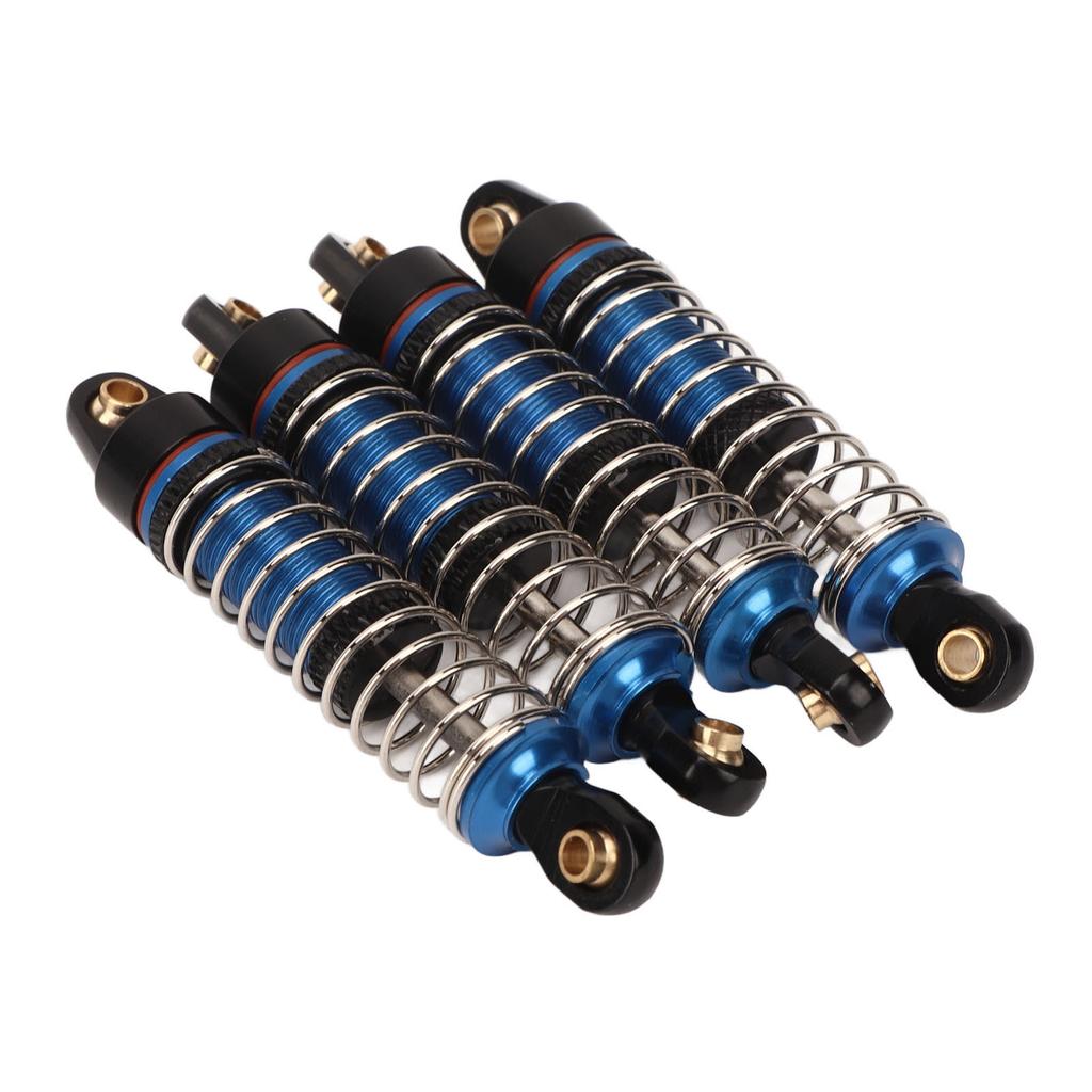 4pcs RC Shock Absorbers Replacement Aluminum Alloy RC Car Dampers for Traxxas 118 Blue