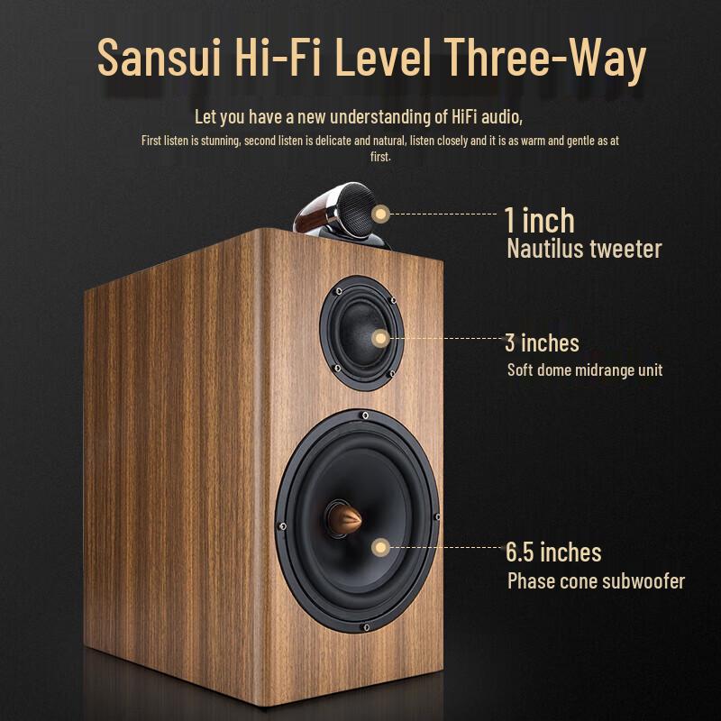 Sansui Q16 HiFi Tube Amplifier Audio System with Bluetooth