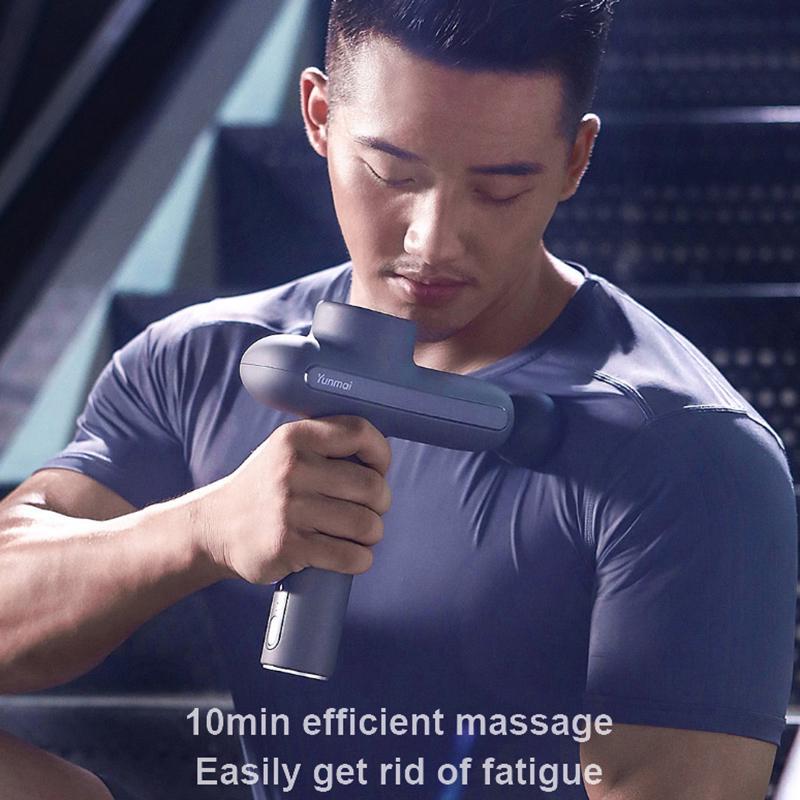 2020 Xiaomi Mi Yunmai Fascia Gun Pro Базовый беспроводной ручной электрический пистолет для массажа мышц тела Ударный пистолет для тренировок Беговая терапия Облегчение боли в мышцах