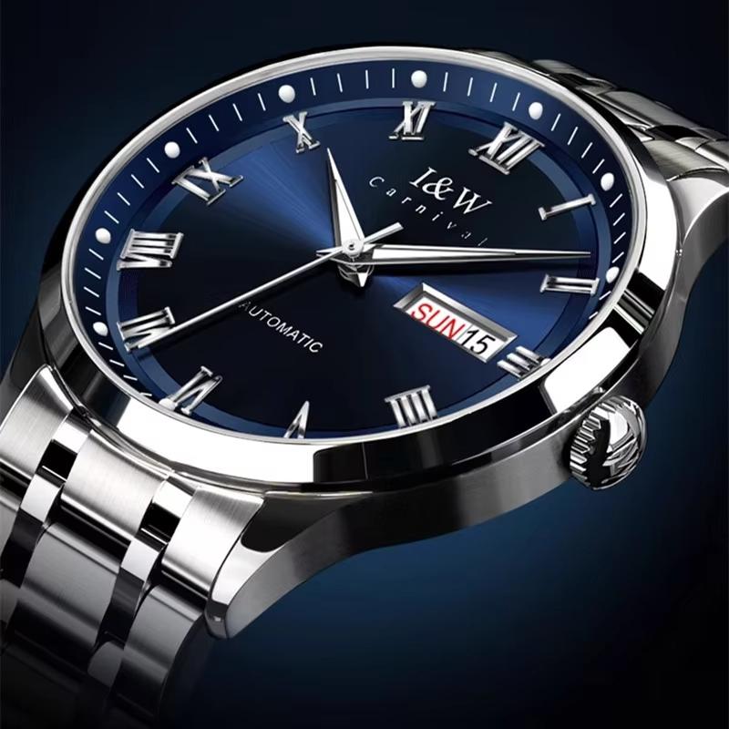 IW Mens Watches Top Brand Luxury Sport 50M Waterproof Steel Automatic Mechanical Watch Men Sapphire Mirror Japanese Movement