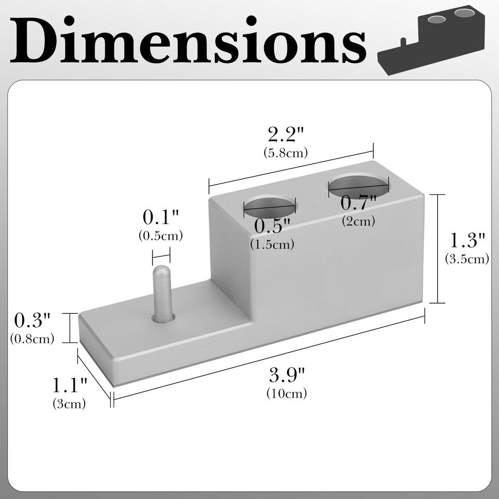 Linkidea Aluminum Alloy Razor Stand with Drainage Fits Viking Blades and Merkur Safety Collectible Display Bathroom Gift for Men Base, Razors, Stand,