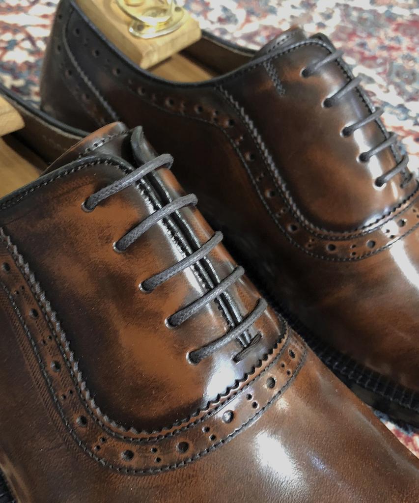 Joenshoe Wilcott Combi Wingtip Brogging Oxford Brown Adovan
