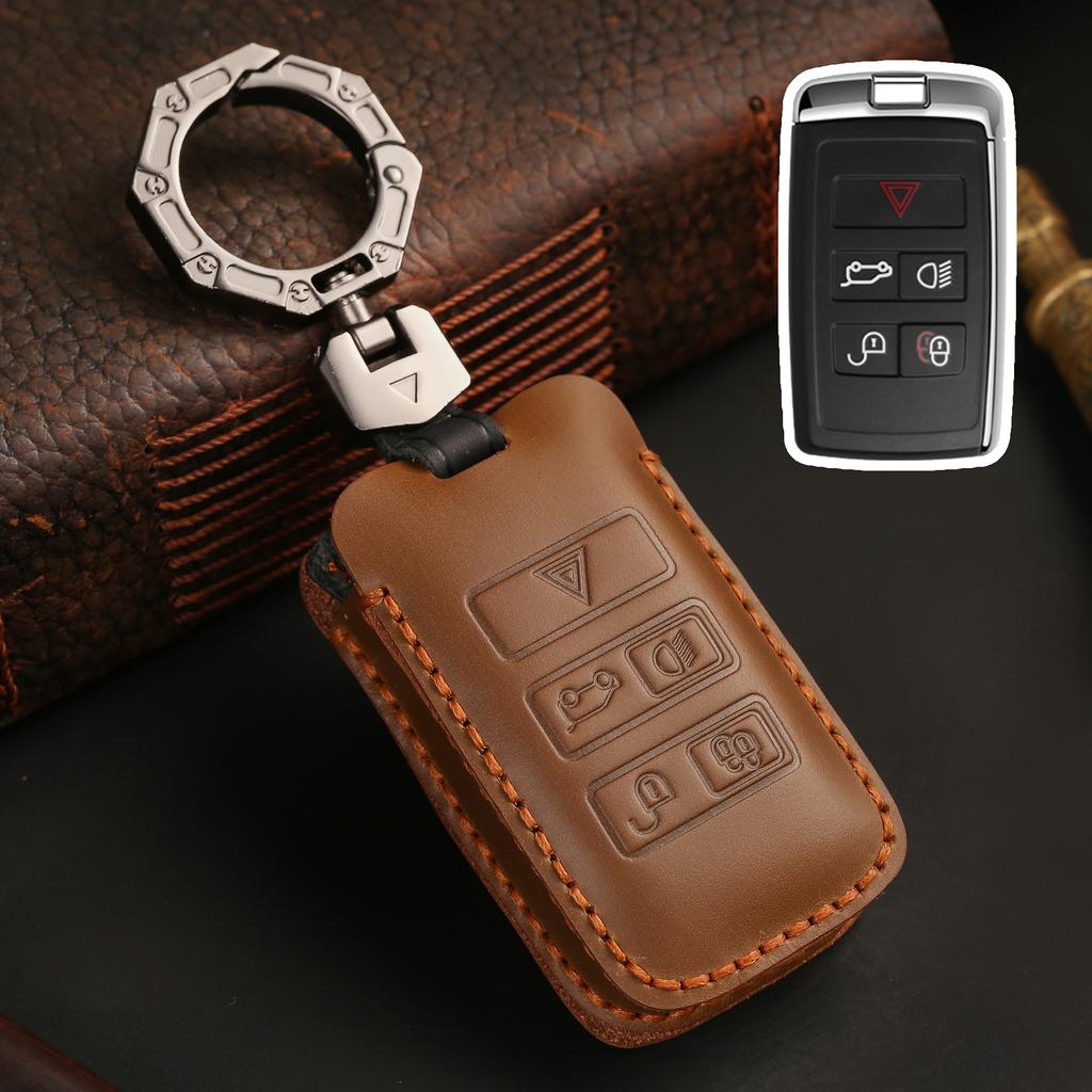 Кожаный защитный чехол для ключа автомобиля для Land Rover Range Rover Discovery 5 Sport для JAGUAR XE XF XJ F PACE