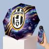 Компактный складной зонт Juventus FC с принтом, 5 сложений, 8 спиц, ветрозащитный, водонепроницаемый, легкий, портативный