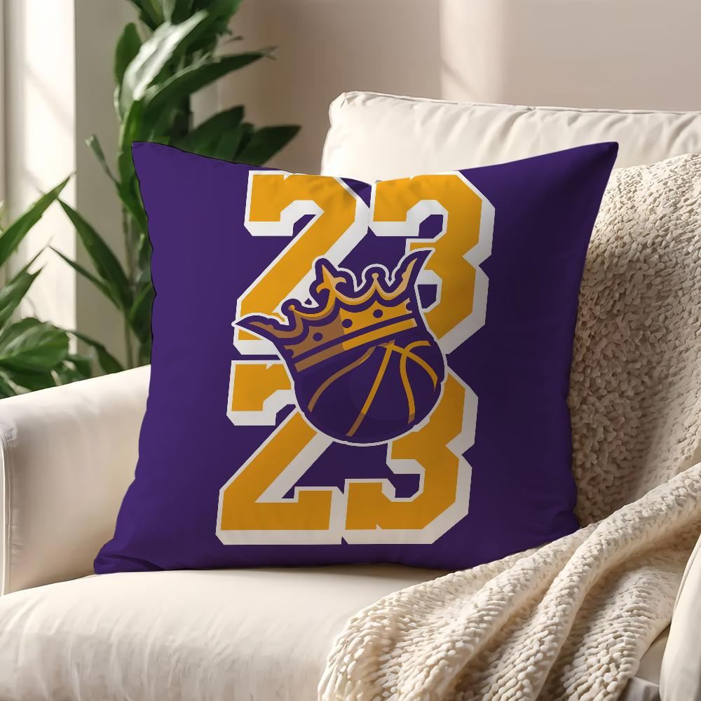 L-LeBron-J-James Basketball cushion cover Pillow Sofa Printing Decoration Room Home Office Coffee Shop Car Nordic Simplicity